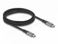 Delock Кабел E-Marker, USB-C, 240W, 2 m, сив