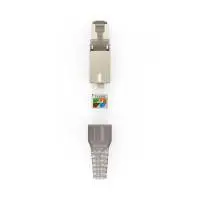 HAMA Комплект мрежови конектори, CAT 6a, 10 Gbit/s, екраниран, инсталиране без инструменти, 5 бр