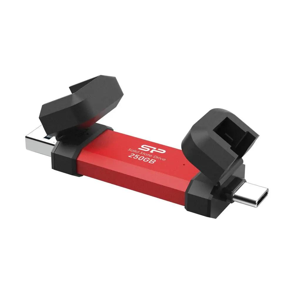 Външен SSD Silicon Power DS72 Red - 250GB