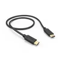 HAMA Кабел за зареждане, USB-C - USB-C, 0,5 м, черен