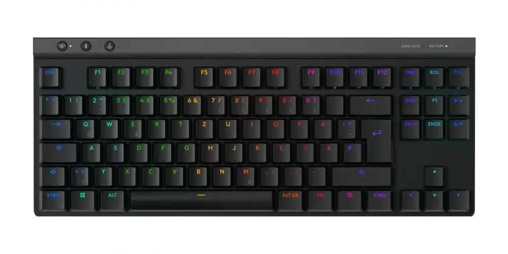 Безжична геймърска клавиатура Logitech G515 Lightspeed TKL Wireless Gaming Black, TACTILE - 920-014074 