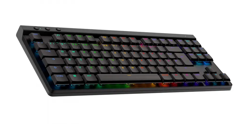 Безжична геймърска клавиатура Logitech G515 Lightspeed TKL Wireless Gaming Black, TACTILE - 920-014074 