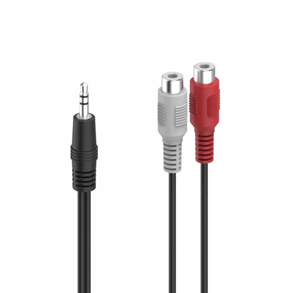 HAMA Аудио адаптер, 2 x RCA женско - 3.5 mm жак мъжко, стерео