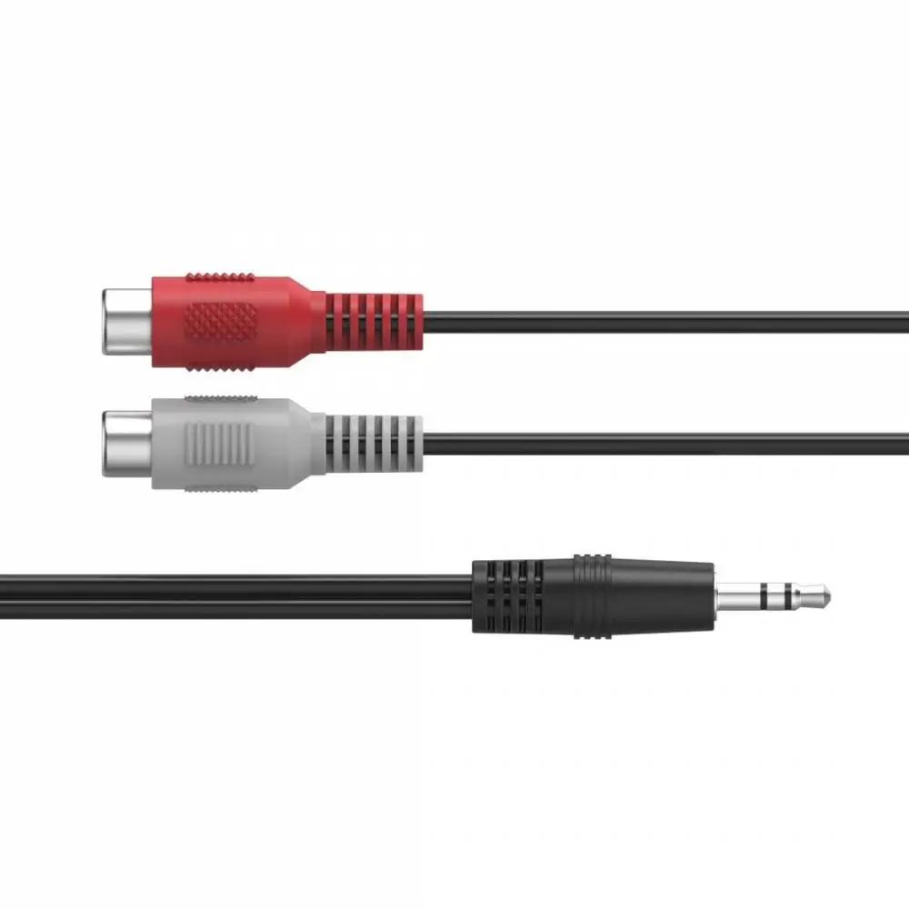 HAMA Аудио адаптер, 2 x RCA женско - 3.5 mm жак мъжко, стерео