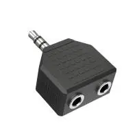 HАМА Аудио адаптер, 3.5 mm жак - 2 x 3.5 mm жак женско, стерео