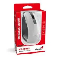 Genius безжина безшумна мишка Wireless Silent Mouse - NX-8008S White+Gray - Silent, 2.4GHz
