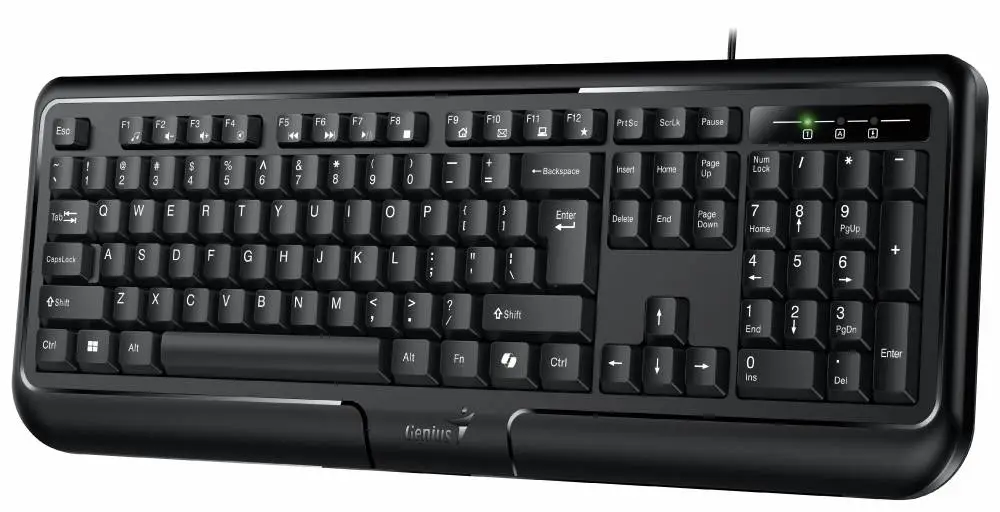 Genius клавиатура кирилизирана Smart Keyboard KB-118 II Black - AI, BG Layout, USB