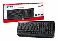 Genius клавиатура кирилизирана Smart Keyboard KB-118 II Black - AI, BG Layout, USB