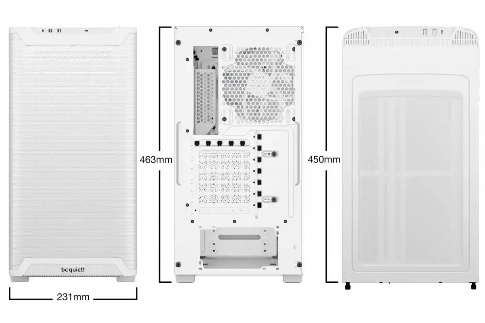 Кутия be quiet! Pure Base 501 LX White Case ATX - BGW79