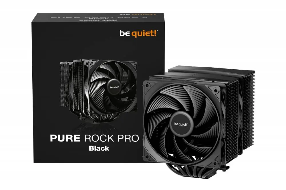 Охладител за процесор be quiet! Pure Rock Pro 3 Black Dual-Tower CPU Cooler - BK042