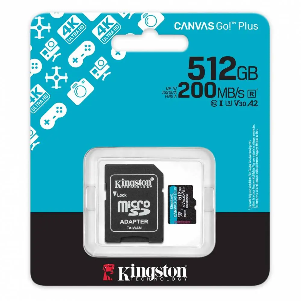 Карта памет Kingston Canvas Go! Plus Gen4 microSDXC 512GB - SDCG4/512GB