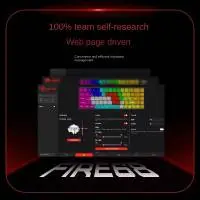 Геймърска механична клавиатура Madlions FIRE 68 RGB - 8K, Gateron Dual-Rail Magnetic Switches [Linear], R