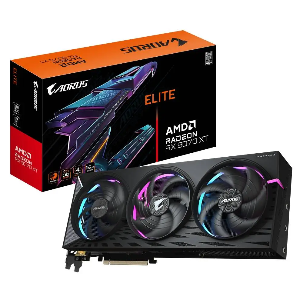 Видео карта Gigabyte AORUS Radeon RX 9070 XT ELITE 16G 