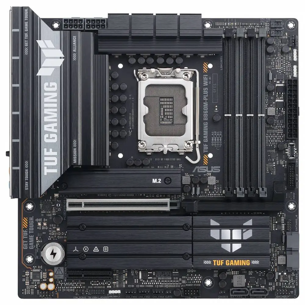 Дънна платка ASUS TUF GAMING B860M-PLUS WIFI LGA1851 - 90MB1JV0-M0EAY0