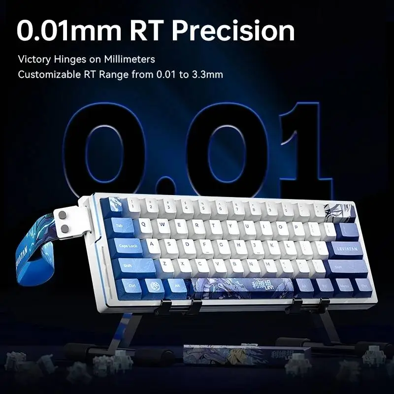 Геймърска механична клавиатура ATK EDGE 60 HE Master Leviatan - 8K, Gateron Jade Pro Switches