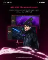 Геймърска механична клавиатура ATK RS6 - 8K, Gateron Jade Pro Switches [Linear] - Black