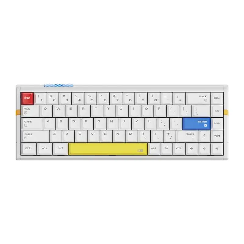 Геймърска механична клавиатура ATK RS6 Ultra - 8K, TTC RGB Magneto Switches [Linear] - White Shadow 