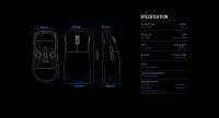 Геймърска мишка Lamzu INCA 8K - Wireless Gaming Mouse - White