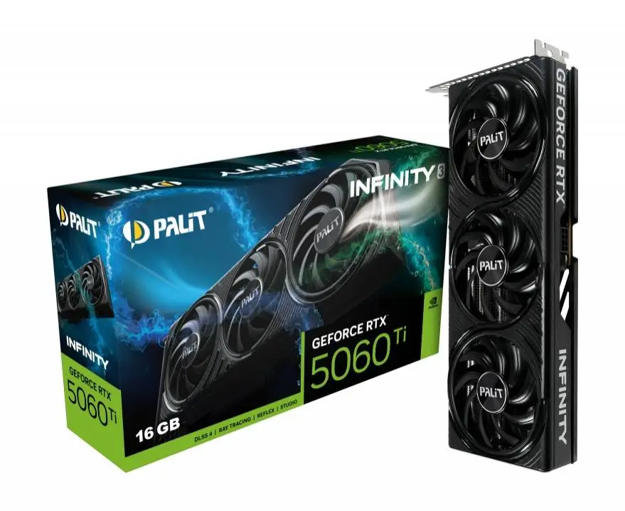 Видео карта Palit GeForce RTX 5060 Ti Infinity 3 16GB - NE7506T019T1-GB2061S
