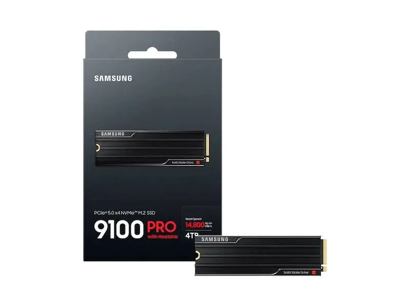 Диск SSD SAMSUNG 9100 PRO 4TB М.2 2280 NVMe PCIe 5.0 NVMe Heatsink - MZ-VAP4T0CW