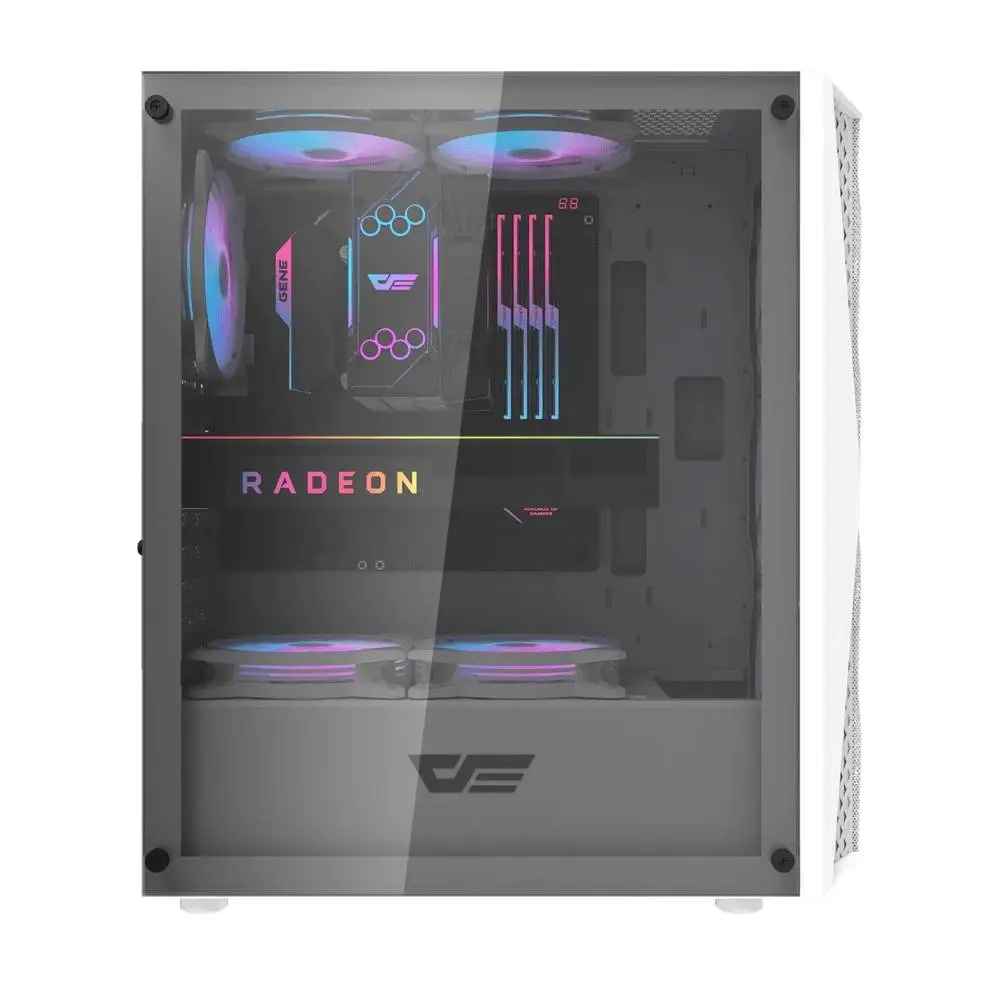 Кутия Darkflash DK352 White Case ATX 4 fans included
