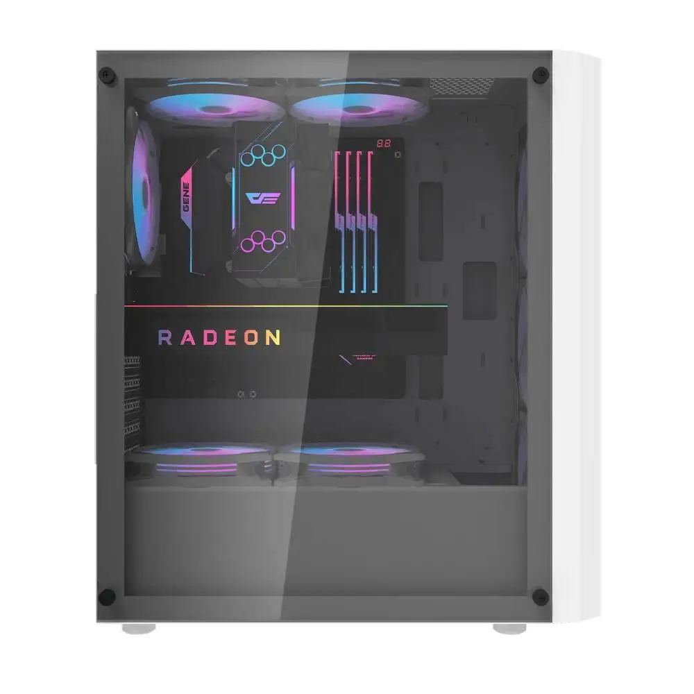 Кутия Darkflash DK351 White Case ATX 4 fans included