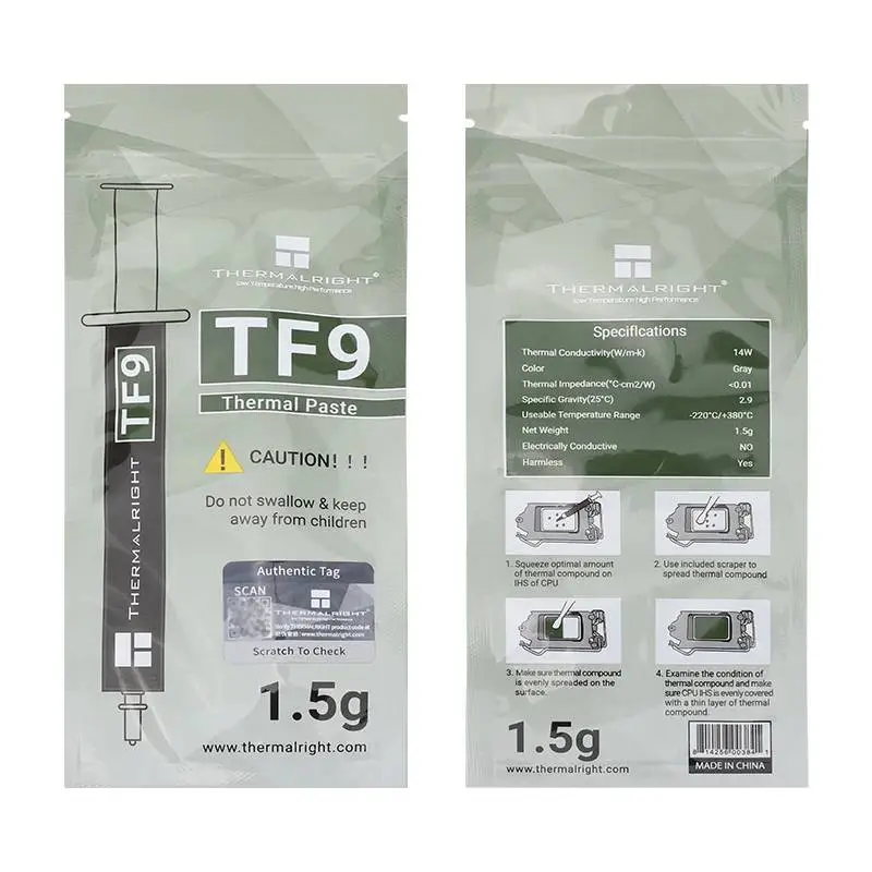 Термо паста Thermalright TF9 Thermal compound 1.5g