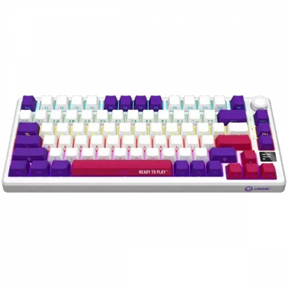 Геймърска клавиатура LORGAR KBP7075W, Wireless 75% Mechanical Gaming Keyboard Pro, White, EN layout