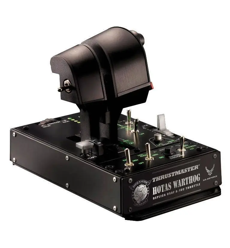 Жичен джойстик,  авиосимулатор Thrustmaster HOTAS Warthog Dual Throttles  за PC, Черен