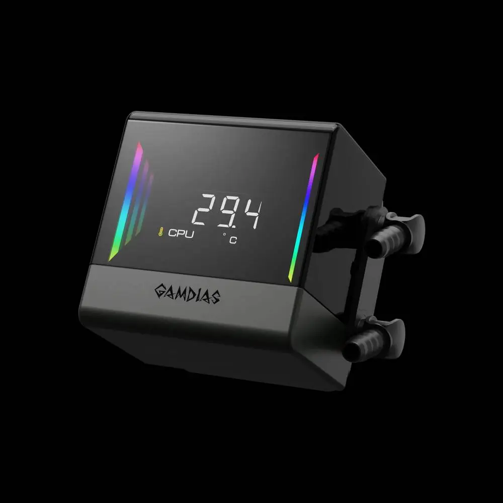 Водно охлаждане за процесор Gamdias Chione E4-360 Water Cooling LCD Screen A-RGB
