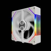 Вентилатори Gamdias AEOLUS P2-1203 White Fan Pack 3x120mm, Swappable Fan Blades (Reverse Fan Blades Included), Daisy-Chain, Infinity Mirror АRGB