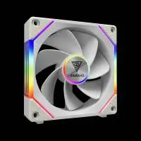 Вентилатори Gamdias AEOLUS P2-1203 White Fan Pack 3x120mm, Swappable Fan Blades (Reverse Fan Blades Included), Daisy-Chain, Infinity Mirror АRGB
