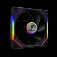 Вентилатори Gamdias AEOLUS P2-1203 Fan Pack 3x120mm, Swappable Fan Blades (Reverse Fan Blades Included), Daisy-Chain, Infinity Mirror, A-RGB