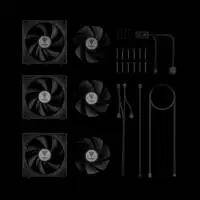Вентилатори Gamdias AEOLUS P2-1203 Fan Pack 3x120mm, Swappable Fan Blades (Reverse Fan Blades Included), Daisy-Chain, Infinity Mirror, A-RGB