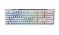 Геймърска механична клавиатура Ducky One X Wireless White - Ducky AI Switches [Linear], Bluetooth, 2.4