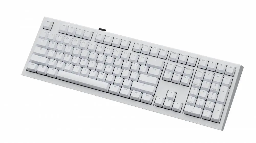 Геймърска механична клавиатура Ducky One X Wireless White - Ducky AI Switches [Linear], Bluetooth, 2.4