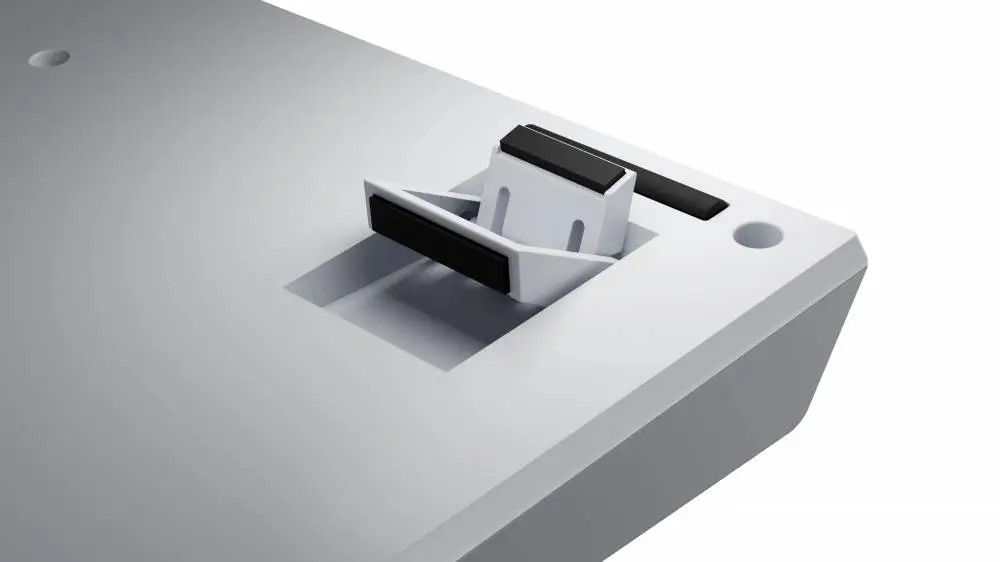Геймърска механична клавиатура Ducky One X Wireless White - Ducky AI Switches [Linear], Bluetooth, 2.4