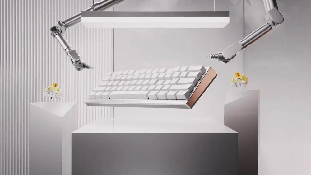 Геймърска механична клавиатура Ducky One X Wireless Black - Ducky AI Switches [Linear], Bluetooth, 2.4