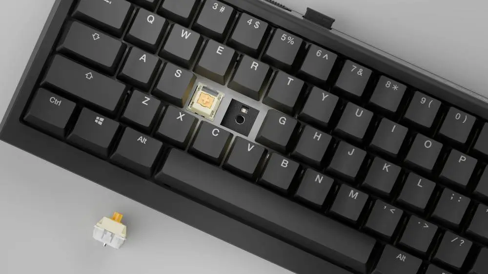 Геймърска механична клавиатура Ducky One X Mini Wireless Black - Ducky AI Switches [Linear], Bluetooth