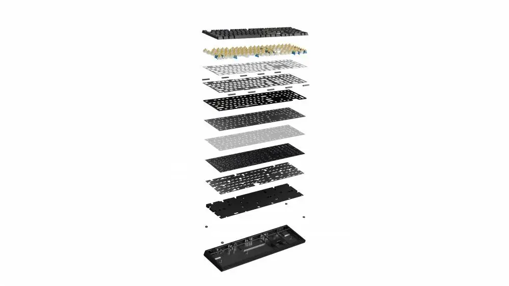 Геймърска механична клавиатура Ducky One X Mini Wireless Black - Ducky AI Switches [Linear], Bluetooth