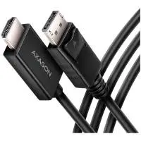 Кабел AXAGON RVD-HI20C2 DisplayPort - HDMI 2.0 cable 1.8m 4K/60Hz