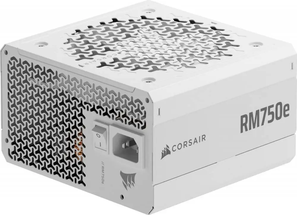 Захранване Corsair RM750e 2025 750W White 80 Plus Gold ATX 3.1, PCIe 5.1, Cybenetics Gold, Fully Modular PSU - CP-9020292-EU