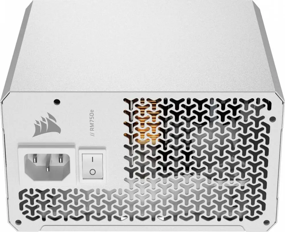 Захранване Corsair RM750e 2025 750W White 80 Plus Gold ATX 3.1, PCIe 5.1, Cybenetics Gold, Fully Modular PSU - CP-9020292-EU