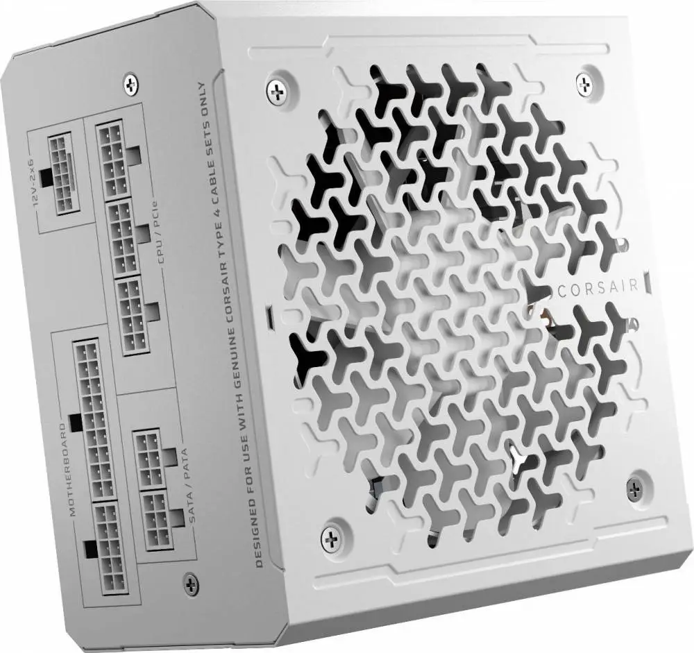 Захранване Corsair RM750e 2025 750W White 80 Plus Gold ATX 3.1, PCIe 5.1, Cybenetics Gold, Fully Modular PSU - CP-9020292-EU