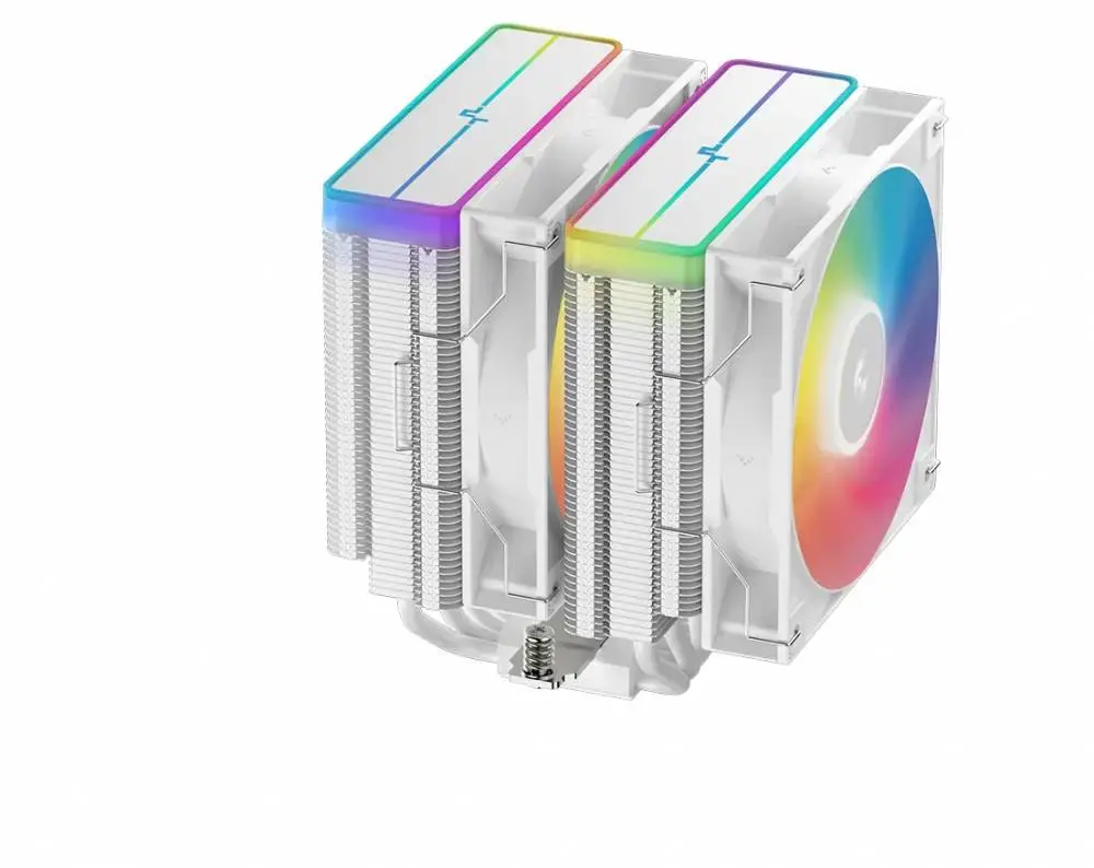 Охладител за процесор DeepCool AG620 WH ARGB V2 Dual-Tower CPU Cooler 