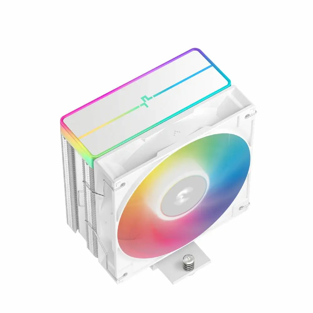 Охладител за процесор DeepCool AG400 White ARGB V2 CPU Cooler 