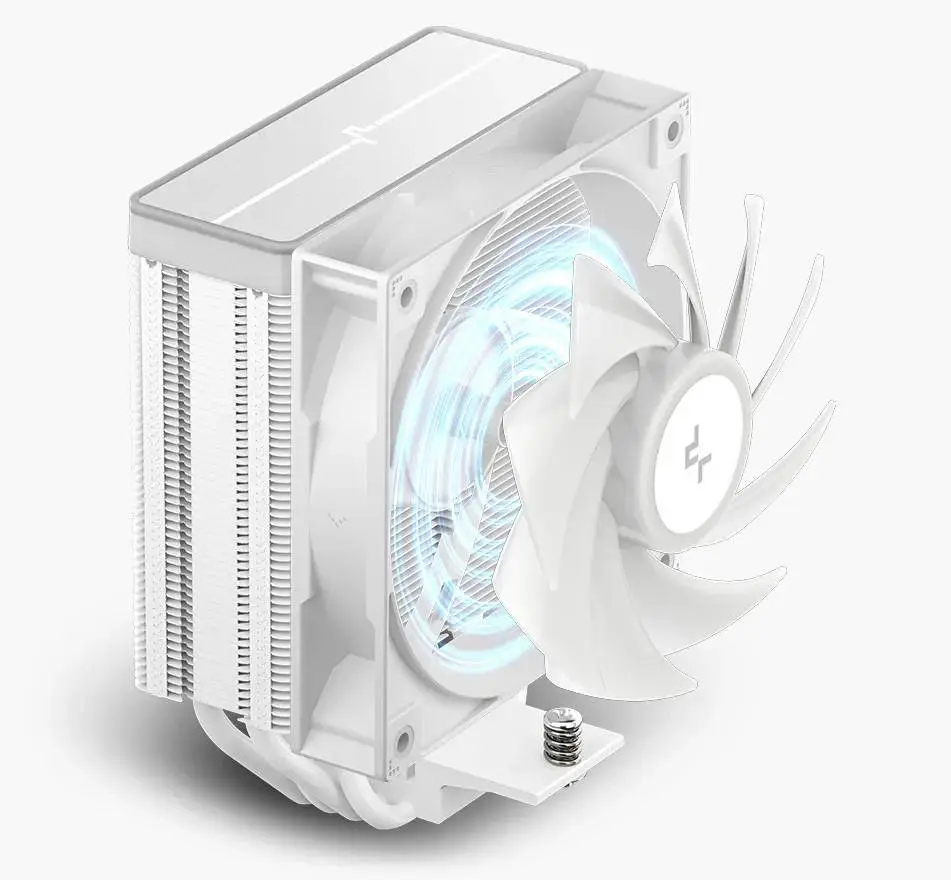 Охладител за процесор DeepCool AG400 White ARGB V2 CPU Cooler 