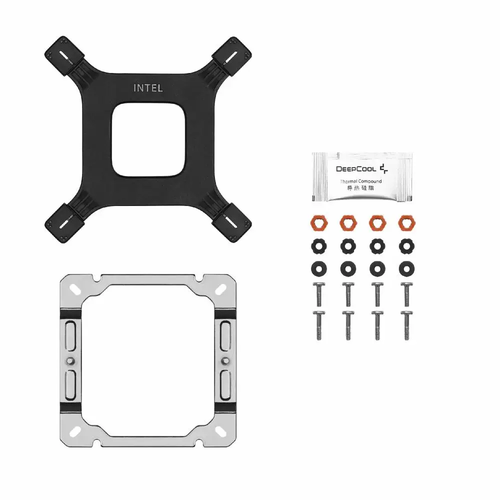 Охладител за процесор DeepCool AG400 White ARGB V2 CPU Cooler 