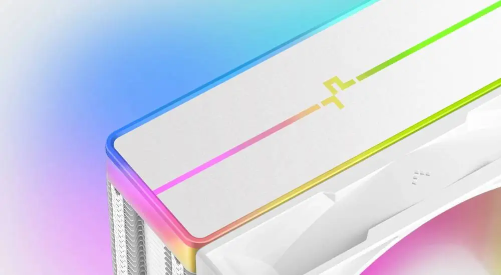 Охладител за процесор DeepCool AG400 White ARGB V2 CPU Cooler 