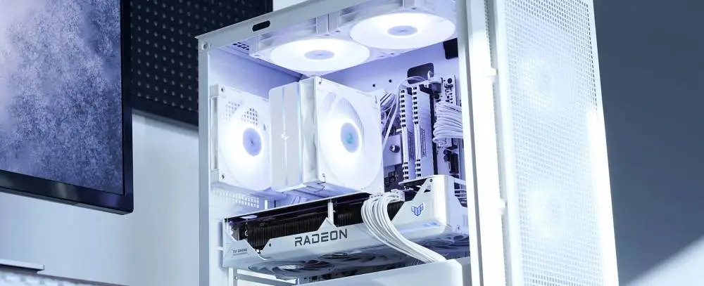 Охладител за процесор DeepCool AG400 White ARGB V2 CPU Cooler 
